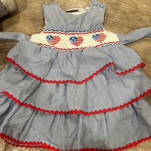 Flag Smocked Dress